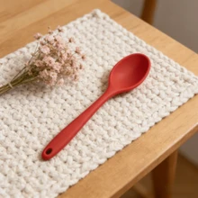 [2/4/6pcs] Premium Silicone Basting Brush, 8-Inch Heat Resistant Kitchen Tool, Non-Stick Cooking Spoon For Grilling Baking, Dishwasher (Red) - Red - View 7