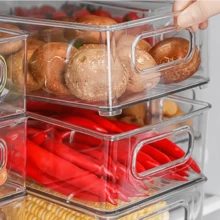 Maximize Fridge Space With Stackable Clear Organizers - Keep Food Fresh & Visible - Clear - View 5