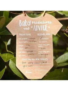 25PCS Baby Baptism Party, Brown Paper Baby Blessing Prediction Cards, Baby Predi: First-Year Milestones For Babies And Thoughtful Tips For New Parents, Young Adult Party Decorations | Charming Young Adult Gifts | Party Decorations With Included Cards - 25 PCS - View 5