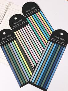 PET超薄荧光膨胀防水便签半透明刮刮乐标记贴纸 - 彩色 - 查看 7