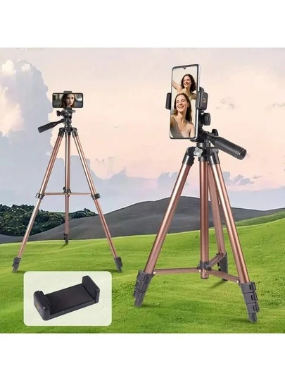 UEGOGO Chân máy chuyên nghiệp chịu tải nặng 126 cm, có thể điều chỉnh độ cao, đầu xoay/nghiêng 360° và cần tháo nhanh - Đế chắc chắn, phù hợp cho máy ảnh, đèn chiếu sáng, phát trực tiếp và chụp ảnh - Tương thích với máy ảnh DSLR, điện thoại thông minh và bảng đèn.