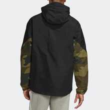 adidas originals 三葉草系列服 WAFFLE BBTT條紋經典復古立領運動休閒拉鍊長袖夾克 男女同款 奇妙白 - 黑色 - 查看 4