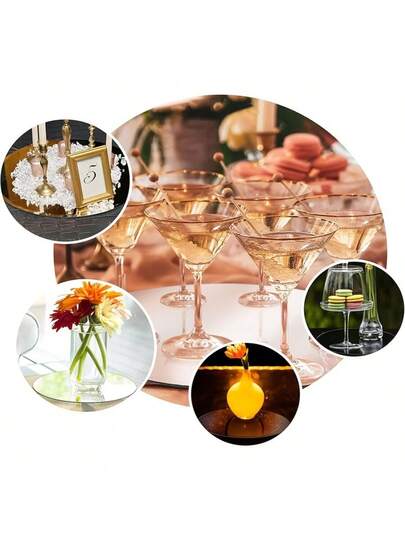8 pièces Set d'autocollants muraux en acrylique - Décorations circulaires et carrées élégantes, convient pour la maison, les miroirs de salle de bain, les mariages, les fêtes et Noël. Autocollants personnalisés pour la décoration de Noël