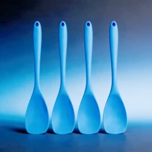 Bộ 2/4/6 thìa silicon, thìa không mối nối chống dính chịu nhiệt – Dụng cụ nhà bếp linh hoạt dùng để nướng, trộn, nấu nướng, rửa chén (Xanh dương/Cam/Đỏ/Hồng/Xanh lá cây) - Xem 14