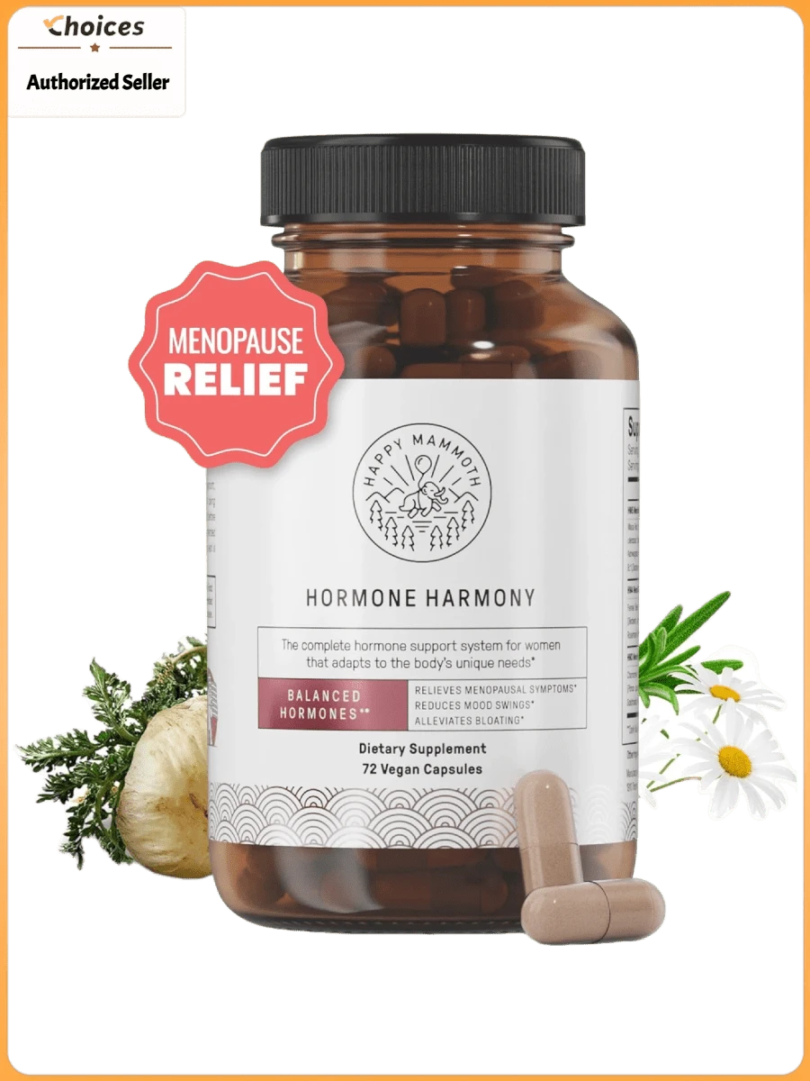 Women's Hormone Balance Supplement | Natural Herbal Hormone Wellness Support For Women | Daily Menopause & Perimenopause Wellness Formula | 72 Capsules - 1 瓶 - 查看 1