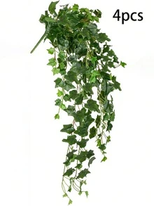 1/3 件装 35 英寸人造常绿垂蔓，逼真绿叶，抗紫外线，适用于婚礼拱门背景、婴儿派对装饰、家居客厅卧室墙面装饰、花园围栏阳台绿植、室内外房间装饰 - 綠色 - 查看 9