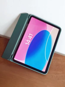 Funda protectora para tableta compatible con tabletas Galaxy/iPad/Redmi Pad SE/Pad, anti-caída, ultrafina, soporte inteligente, activación/suspensión automática - Verde oscuro, compatible con Apple iPad Mini 4/5/6 (9.7/10.2/10.5 pulgadas), Air 4/5/6 (10a generación, 10.9 pulgadas), Pro 11 pulgadas, Air 11 (M2), Air 13 y Pro 11 (M4) - Verde Oscuro - Ver 4