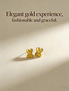 不锈钢镀金耳环，优雅女士耳环，低过敏性，不含镍，哑光耳环，厚款金色女士耳环，时尚宣言几何纹理轻盈防过敏耳环，复古珠宝舞会礼物，女士耳环，时尚厚款独特吊坠耳环，女士金耳环套装，精致金吊坠耳环，防过敏耳环，时尚珠宝，女士礼物，派对礼物 - 彩色 - 查看 2