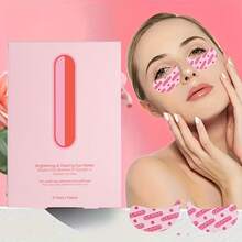 Pink Eye Mask Patches, Suitable For Puffy Eyes, Dark Circles, Eye Bags, And Wrinkles, Containing Collagen And Hyaluronic Acid-Daily Skincare Eye Patches With Ingredients That Brighten And Smooth The Skin, Helping To Reduce Pigmentation Caused By Dark Circles. - Pink - 查看 2