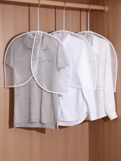 Clothing Dust Cover Thickened Transparent Coat Hanging Bag Household Washable Set Dust Protector