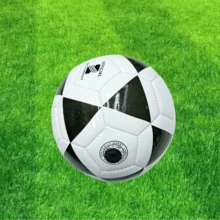 PVC Size 2 Fashionable Soccer Ball, Suitable For Outdoor Sports - Black and White - View 3