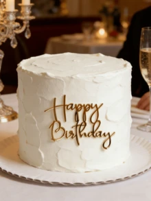1件/3件/5件装亚克力蛋糕装饰品，生日蛋糕装饰，亚克力生日蛋糕装饰品，甜点桌装饰，烘焙装饰，派对装饰，家居厨房必备，节日礼物 - 金色 - 查看 2