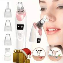 电动黑头仪，面部毛孔清洁器，粉刺导出器，可充电式粉刺仪 - 毛孔清洁工具 - 3档吸力，5个吸头，男女通用，适合日常肌肤清洁，情人节礼物 - 电动黑头吸尘器，深层毛孔清洁，面部护肤工具，家庭礼物 - 粉紅色 - 查看 13