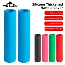 MOTSUV 山地自行车硅胶把套，防滑减震防污自行车把套，轻质泡沫把套 - 彩色 - 查看 1