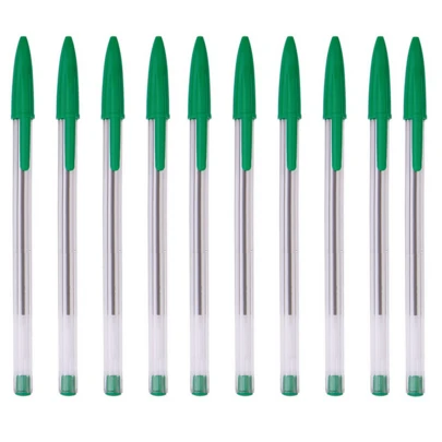 50/20/10/1 Piece Green Ballpoint Pens. Creative, Waterproof Plastic Ballpoint Pens For Men And Women, Students, Writing, Note-Taking, Marking, Drawing, Office Supplies, School Supplies