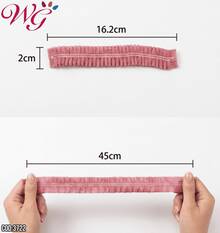 Disposable Pleated Cap 100 Pcs - Pink - View 6