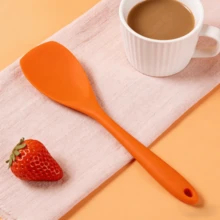 2/4件装耐热硅胶刮刀，无缝不粘软刮刀，烘焙搅拌工具，可用洗碗机清洗（橙色） - 橘色 - 查看 9