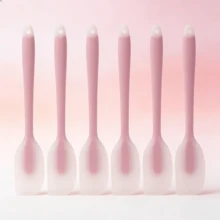 2/4pcs Silicone Spatula Set - Heat Resistant 450°F Flexible Spatulas - Premium Kitchen Utensils With Non-Slip Handles - Seamless Construction Dishwasher (Lime Green/Sky Blue/Pink) - Multicolor - View 4