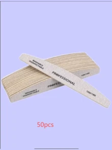 3/5/10/20/50pcs Nail Files, 100/180 Grit Sandpaper, Zebra Pattern Double-Sided Washable Coarse Files, Suitable For Removing Acrylic Nails And Extending Nails, Manicure Care Set, Salon & Home Use - Multicolor - View 24