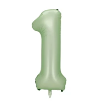 MECRLA 1pc 32"/40" Star Space Olive Green Number Balloons (Latex Balloons Need To Be Purchased Separately) Back To School Valentine Day - Olive Green - View 13