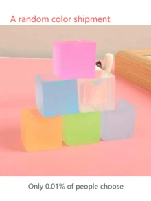 1pc 7cm Square Cheese Ball Squishy Toy, Realistic Bread Texture, Slow Rebound TPR Shell, Perfect Gift For Birthday, Christmas, Halloween, Easter - Multicolor - View 10