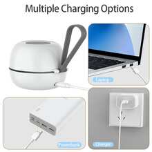 Esterilizador portátil recargable de chupetes con desinfección UV, estuche de almacenamiento para chupetes, joyas, llaves, cortaúñas, etc. - Blanco - Ver 2