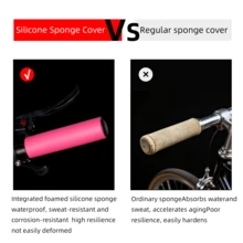 MOTSUV 山地自行车硅胶把套，防滑减震防污自行车把套，轻质泡沫把套 - 彩色 - 查看 7