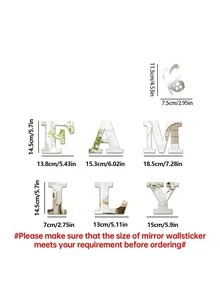 7-Piece Set Of Family Butterfly Themed Thickened Mirror Acrylic Wall Stickers - Self-Adhesive, Shatterproof, Suitable For Living Room, Bedroom, Office And Dormitory Decoration, Room Decoration, Home Decoration, Wall Decoration, Bathroom Decoration, Bedroom Decoration, Room Decoration Supplies, Living Room Decoration, House Decoration, Home Decoration, Living Room Wall Art, Wallpaper Stickers - Silver - View 2