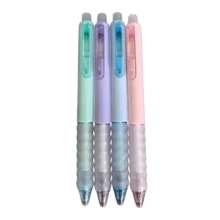 4pcs Lavender Erasable Pens, Blue Erasable Gel Ink Pens, 0.5mm Fine Tip, Refillable Erasable Gel Ink, Ballpoint Pens With Eraser Tip, Suitable For Stationery - One Size - View 10