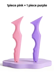 硅胶多功能化妆辅助模板，眼线模板，眉形定型卡，唇线模板，眼部提拉，校准化妆工具，新手友好，日常化妆必备 - 彩色 - 查看 8