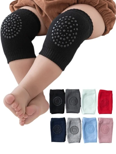 1/2/3/5/8 pares de rodilleras para gatear y caminar de bebé, unisex, colores mixtos disponibles, mangas protectoras de rodilla antideslizantes para interiores y exteriores, suministros para bebés