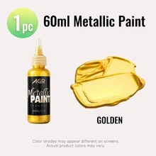 Cat Akrilik Metalik 60ml - Tersedia Berbagai Warna untuk Kanvas, Kerajinan Tangan, dan Proyek DIY - Sepotong Tunggal - View 19