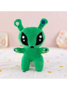 1pc - 2025 New Arrival - Green Big Eye Alien Plush Doll - Funny Sleeping Pillow For Boys & Girls - Stuffed Doll - - Handmade - Birthday Gift, Christmas Gift, Halloween Gift, Perfect Gift - Multicolor - View 7