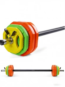4 piezas Abrazaderas de mancuerna y barra, Collar de resorte estándar de 1 pulgada/25 mm para barra y mancuerna, Adecuado para gimnasio, accesorios de entrenamiento de fuerza de equipos de fitness - Multicolor - Ver 3
