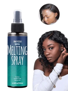 ikt 120ml Spray de fusión de encaje, apto para pelucas sin pegamento, sujeción fuerte sin rastro, spray de control de bordes de secado rápido para cierre y frontal de encaje, spray de peinado extremadamente fuerte para crear una línea de cabello natural - Pegamento para uñas - Ver 14