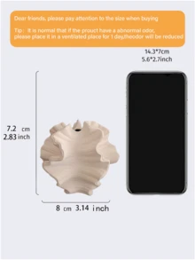 Vasos de Flores Cerâmicos - Conjunto de 1 Peça, Design de Flor Branca, Estilo Nórdico Minimalista Boêmio, Adequado para Decoração de Estilo Fazenda Moderna, Pode Ser Usado na Sala de Estar, Cozinha, Lareira, Quarto, Mesa de Jantar, Escritório e Outros Locais. - C - Visão 8