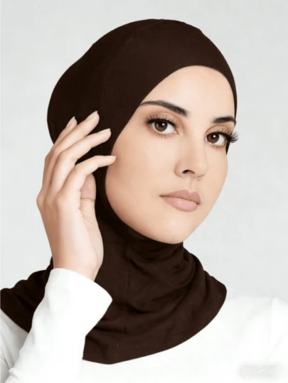 1 Peça Lenço Gola Elástico de Cor Sólida para Mulheres