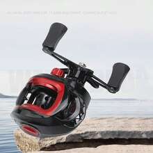 Garcia 8KG Black Max3 Baitcast Fishing Reel, Ambidextrous, 7.2:1 Gear Ratio, 8.1kg Max Drag, Water Drop Baitcast Reel BMAX3 - Black - View 9