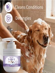 EelJoy - 100g 5-In-1 Smooth Shampoo & Body Wash For Cats & Dogs, Provides Deep Cleansing, Enhances Coat Shine, Prevents Tangles, Rich Lather Easy To Rinse, Keeps Pet's Fur Smooth And Glossy - 100ml - View 3