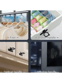 1个可爱猫耳造型马桶座圈挂钩 - 时尚实用的浴室配件，塑料材质，安装简便，节省空间，握感舒适 - 多色 - 查看 2