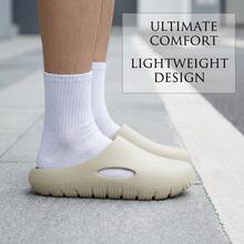 新款休闲百搭EVA拖鞋，厚底耐磨沙滩拖鞋，情侣夏季款 - 墨綠色 - 查看 5