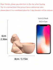 Cute Bunny Egg Holder: Pink Resin Easter Decor For Kitchen Counter/Desk – Adorable Egg Cup Storage For Breakfast, Spring Tabletop Decoration, Perfect Easter Gift & Farmhouse Kitchen Accessory - Multicolor - View 10