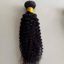 BINF Extensions de cheveux naturels bouclés, 100 % cheveux humains Remy brésiliens non traités, longueur 20 à 76 cm, disponibles en paquets de 1, 3 ou 4, couleur naturelle, doux. Idéales pour la fête des Mères, Pâques, les mariages, les fêtes et les coiff - Natural Black - Voir 5