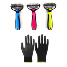 Pet Deshedding Brush, Suitable For Cats And Dogs, Pet Grooming Supplies - Pink - View 7