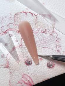 240 Peças Novo Conjunto de Extensão de Unhas Cristal Longa e Pontuda, Adequado para Técnicos de Unhas e Entusiastas de Arte de Unhas. Fácil de Operar, Cria Rapidamente Formas de Unhas Longas e Pontudas, Unhas Caixão e Vários Designs de Arte de Unhas. Feito de Material ABS, Adequado para Técnicos de Unhas e Entusiastas de Arte de Unhas Criarem Rapidamente Manicures - Multicolorido - Visão 8