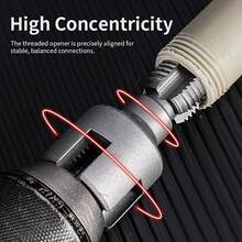 6pcs Multi-Function Threaded Pipe Cutter Set | Suitable For 1/2", 3/4", 1" PVC/Plastic Pipes, Integrated Internal & External Threaded Tool, Compatible With Drill Pipe Threaded Cutter Set, Ideal Christmas Gift For Father And Son - 6pcs Set - View 3