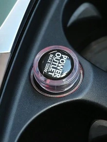 2pcs Car Ashtray Dust Cover - Transparent ABS Dust-Proof And Shock-Proof Design, Suitable For All Car Models, Decorative Power Socket Cover, Dust-Proof Plug Protection, Car Socket Protection Cover - Cigarette Lighter Cover - View 5