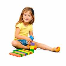 Children's Building Block Set, 40 Pieces, Educational, Interlocking Design - Multifärgad - Visa 7