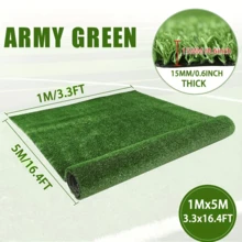 Césped artificial, fácil de limpiar, alfombra de césped artificial de alta calidad, adecuada para jardín interior/exterior, decoración de parque infantil, amigable con las mascotas, césped artificial para balcón y patio - césped - Ver 6