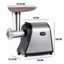 Moedor de Carne Elétrico Doméstico 1500W para Almôndegas Kibes e Recheios - Multicolorido - Visão 6